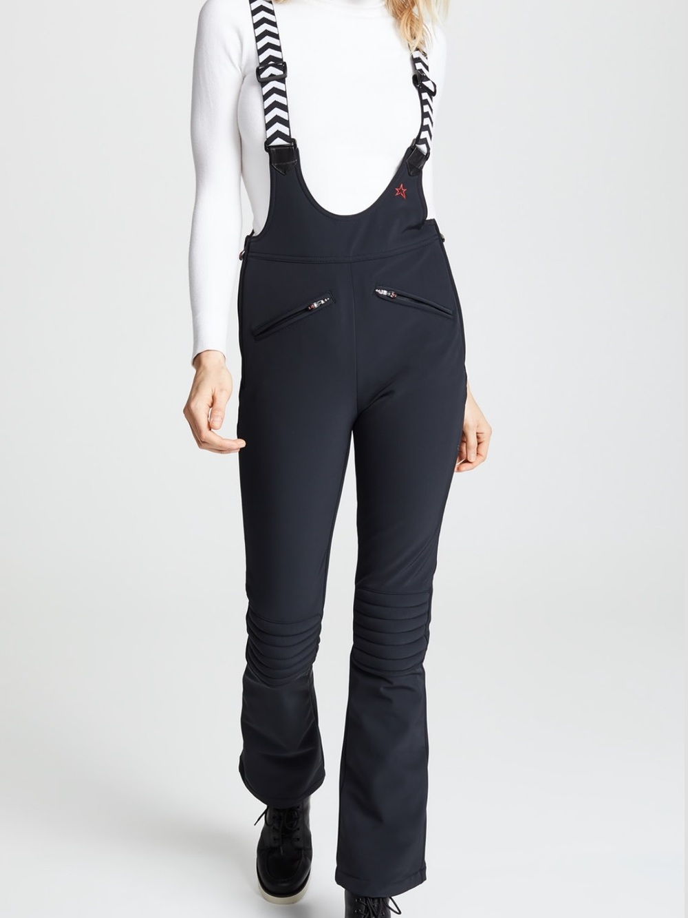 NWOT Perfect Moment Isola Racing Black Ski Pants with Adjustable Straps